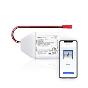 meross Smart WiFi Garage Door Opener Remote w/ App Control (Alexa/Google) $26.80 