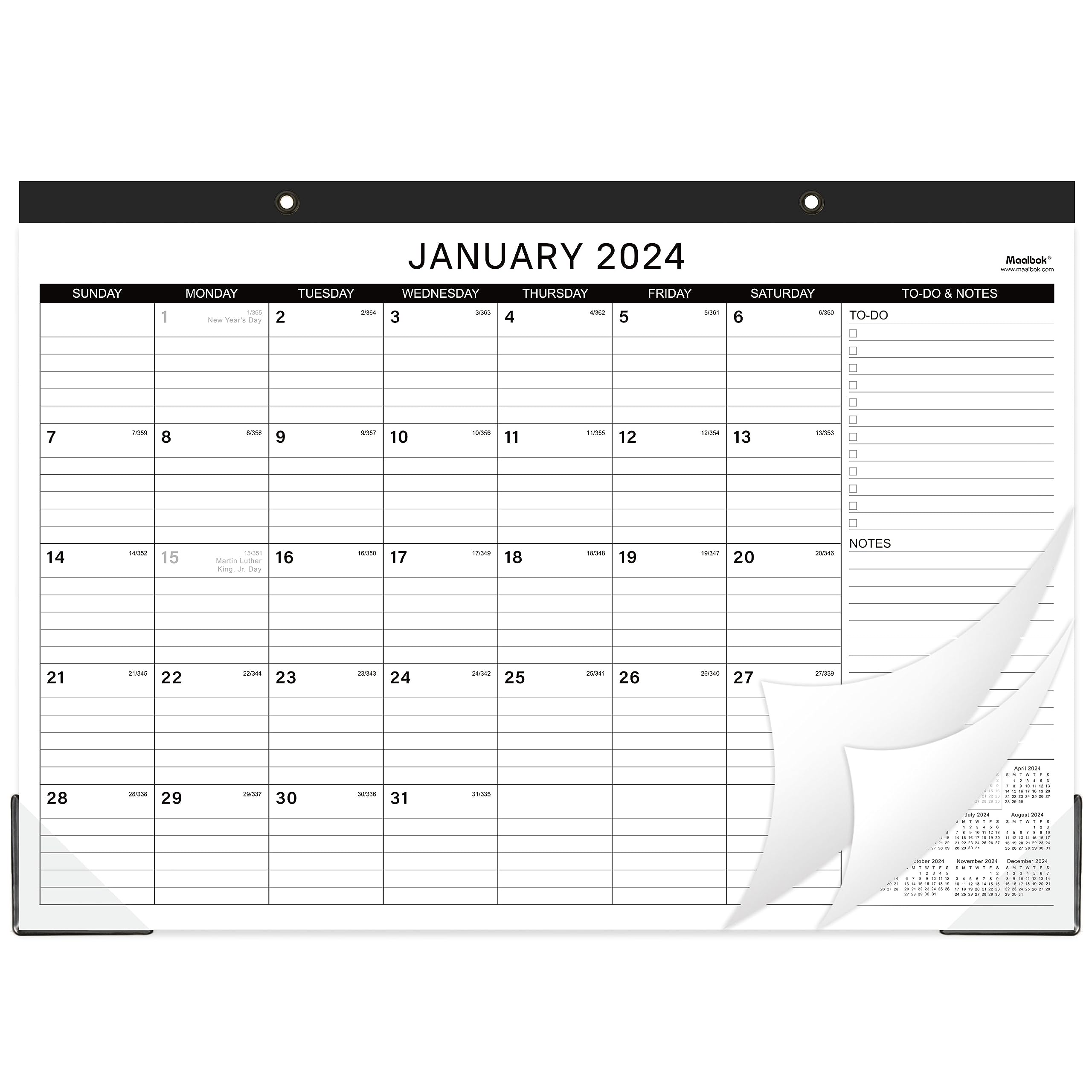 2024 Desk Calendar Desk Calendar 2024 Jan 2024 Dec 2024 17 quot x 12