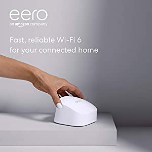 Eero 6 dual-band mesh Wi-Fi 6 router, with built-in Zigbee smart home hub (1 router + 1 extender) $129 at Amazon
