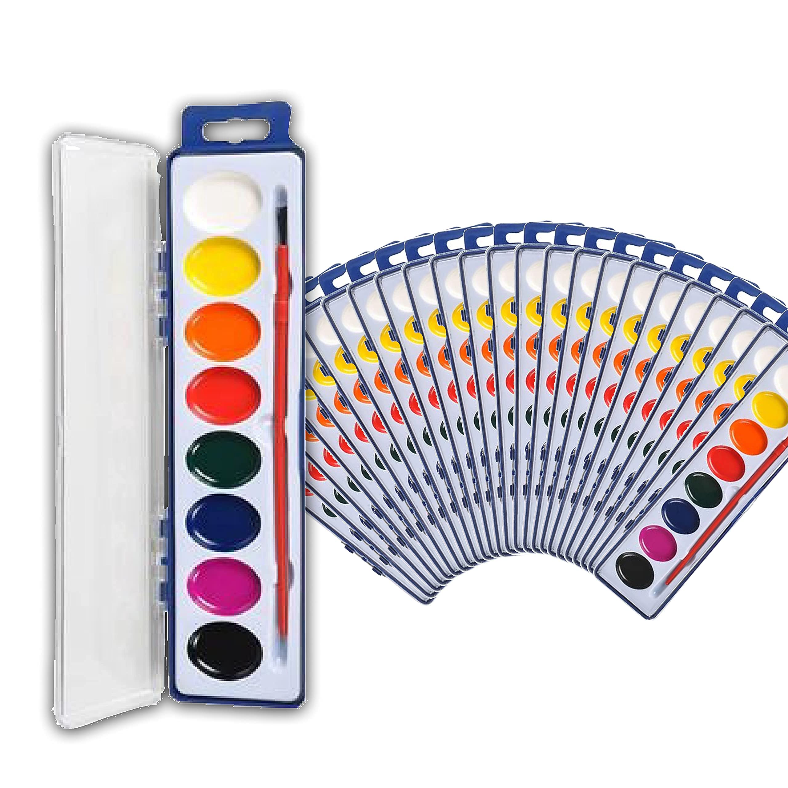 Watercolor Paint Set For Kids and Adults - 24 Bulk Pack of Watercolor ...