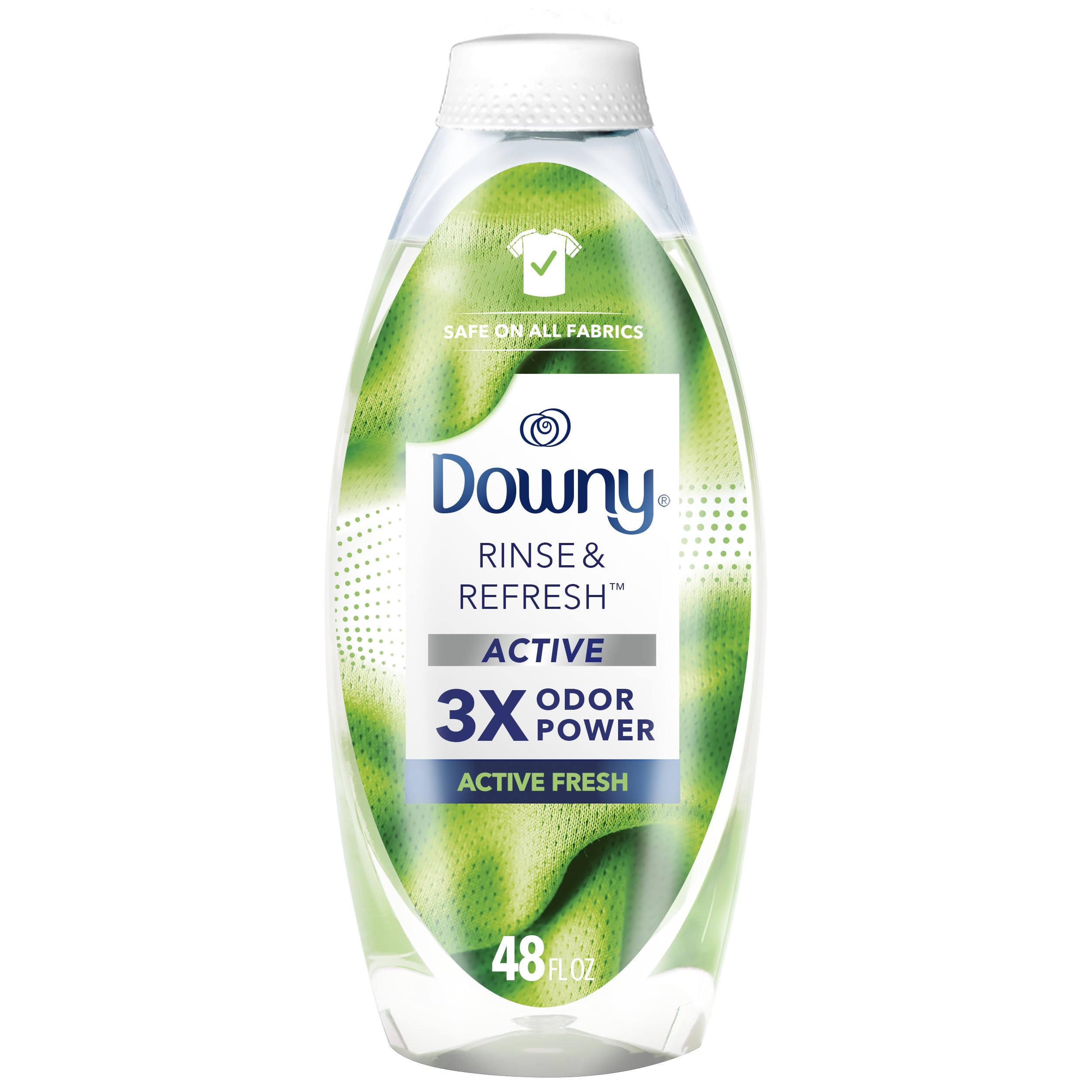Downy RINSE & REFRESH Laundry Odor Remover & Fabric Softener for Activewear 48 oz x4 Amazon S&S $31.96