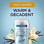 Amazon- Secret Aluminum Free Deodorant for Women, Vanilla, 2.4 oz (Pack of 3) - $12.81 w/ S&amp;S