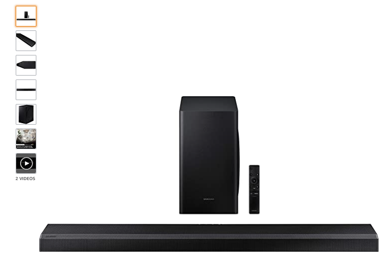 Samsung Hw Q70t 3 1 2ch Soundbar With Dolby Atmos Dts X 397 99