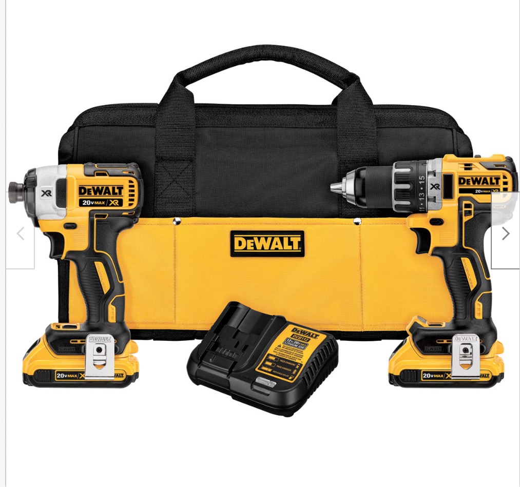 Dewalt 20V Brushless Compact & Impact Drill Kit $146.98 + Free Shipping
