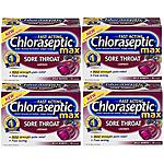 60-Ct Chloraseptic Max Strength Sore Throat Lozenges (Wild Berries) $8.35 w/ S&amp;S &amp; More + Free S&amp;H