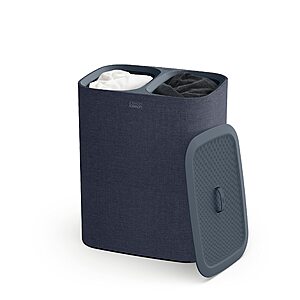 Joseph Joseph Tota 90 liter/23.8 gallon Laundry Hamper Separation Basket with lid,2 Removable Washing Bags with Handles - Black $79.99