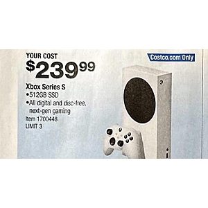 Xbox s costco deals