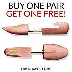 Woodlore Cedar Shoe Tree Sale! BOGO Men's Combination Cedar Shoe Tree (2 Pairs) - $24.95 - Free shipping @ $50