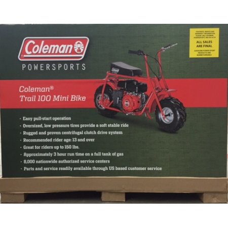 coleman 100u mini bike