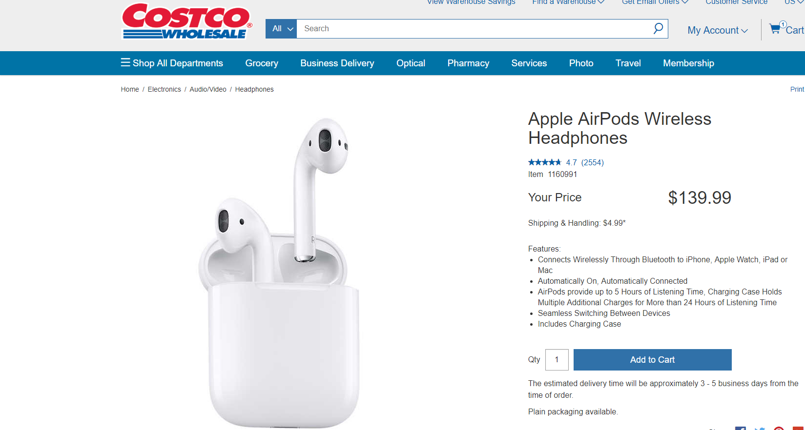 costco airpods gen 2