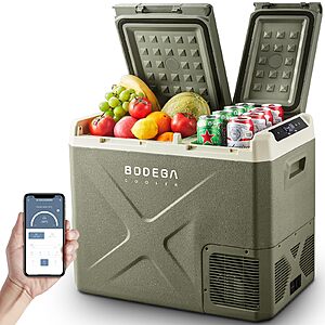 BODEGACOOLER 12V Portable Refrigerator, 42Quart (40L) Dual Zone Car Refrigerator cooler $238.54 at Amazon