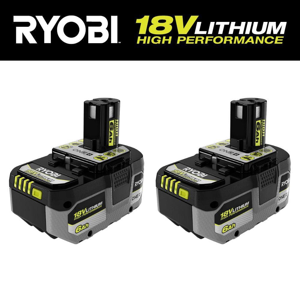 RYOBI ONE+ HP 18V HP 6.0 Ah Battery (2-Pack) PBP2007 homedepot hackable $87.78