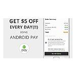 $5 off every day on Delivery.com orders with Android Pay in November