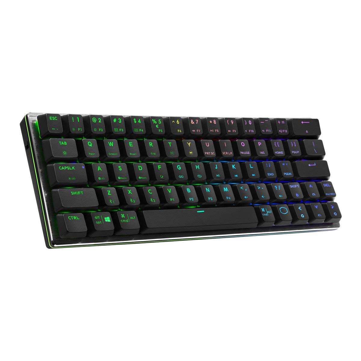 Cooler Master SK622 Wireless 60% Gunmetal Mechanical Keyboard with Low Profile Red Switches, New and Improved Keycaps, and Brushed Aluminum Design  $ 66.99 $66.99