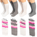 6-Pairs Mod &amp; Tone Girls Cotton-Blend Knee High Socks $6.99 + Free Shipping