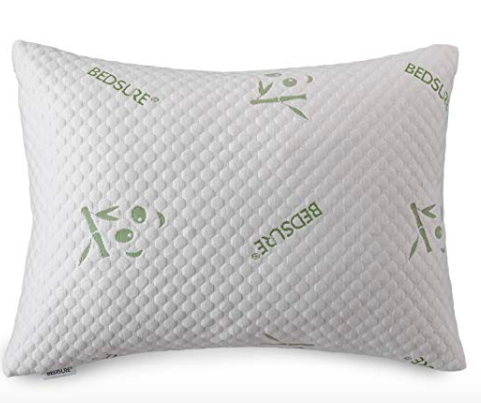 Bamboo Shredded Memory Foam Pillow W Pillowcase Queen
