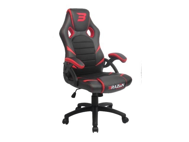 BraZen Puma PC Gaming Chair - Red - Newegg.com - $44.95