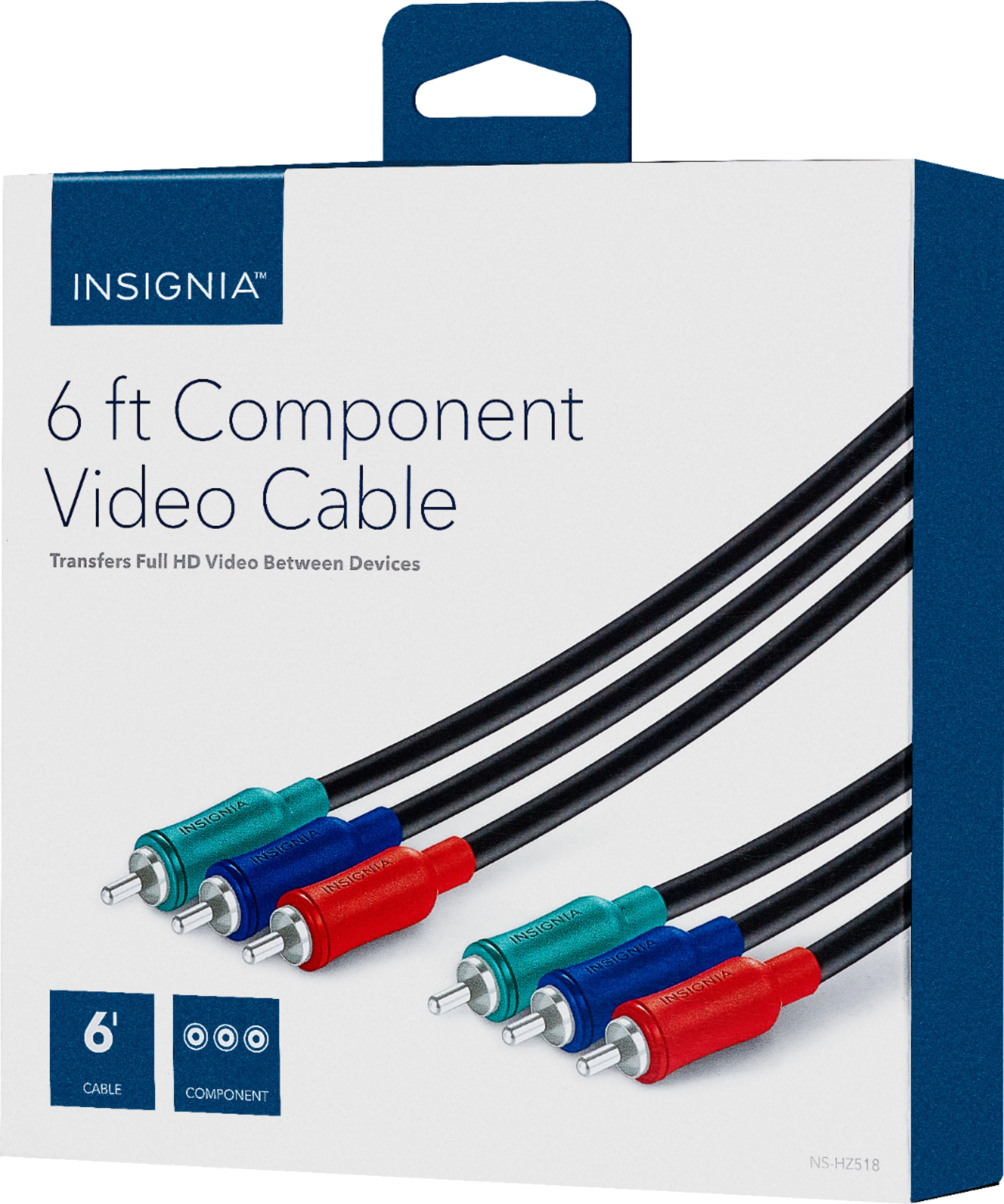 6' Insignia Component Video Cable $5.99 + Free Curbside Pickup at Best Buy