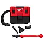 HACKABLE Milwaukee M12 FUEL 12-Volt Lithium-Ion Cordless 1.6 Gal. Wet/Dry Vacuum w/AIR-TIP 1-1/4 in. - 2-1/2 in. Pivoting Extension Wand $80