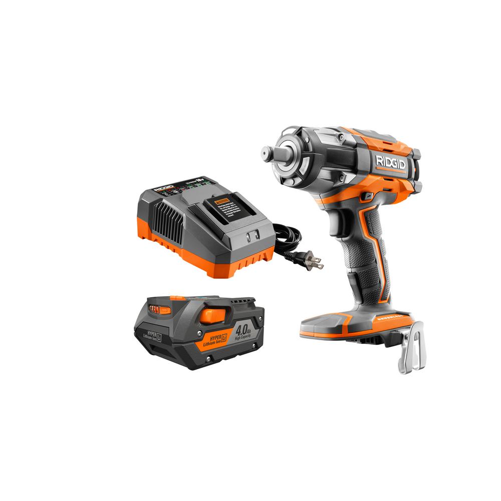 18-Volt OCTANE Lithium-Ion Cordless Brushless 4-Mode Compact Impact Wrench Kit with (1) 4 Ah Battery and 18-Volt Charger $149