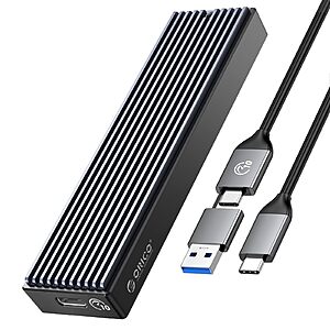 ORICO M.2 NVMe SSD Enclosure, USB 3.1 Gen 2 (10 Gbps) PCIe External Adapter NVMe Case $10.49