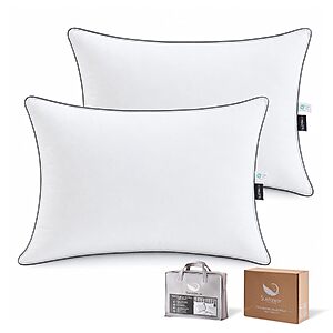 2-pk Swandream Goose Feather & Down Bed Pillows (standard) $33 & More + Free S&H