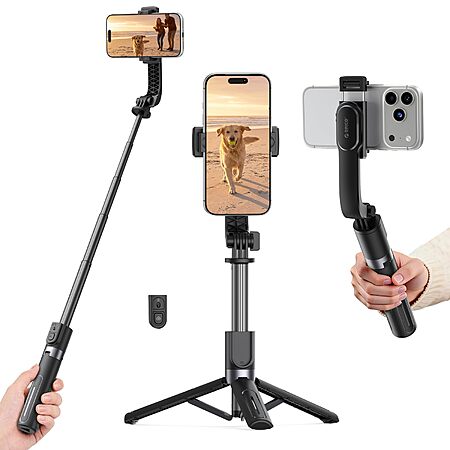 ORICO Aluminum Portable Selfie Stick Tripod, 35'' Mini Tripod for iPhone $9.79