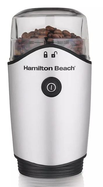 Hamilton Beach Silver Coffee Grinder, Macy's $9.99