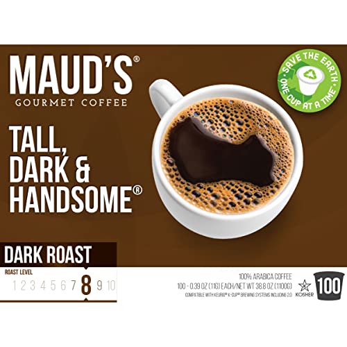 Maud's Dark Roast Coffee (Tall Dark & Handsome), Kcups 100ct. - $27.57 (with S&S + 20% coupon)