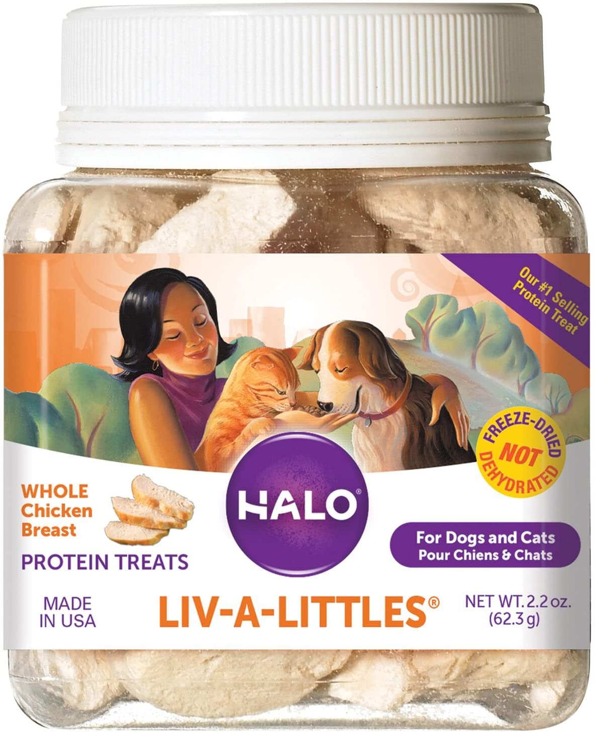 Halo Liv-A-Littles Grain Free Freeze Dried Natural Dog & Cat Treats $5.94