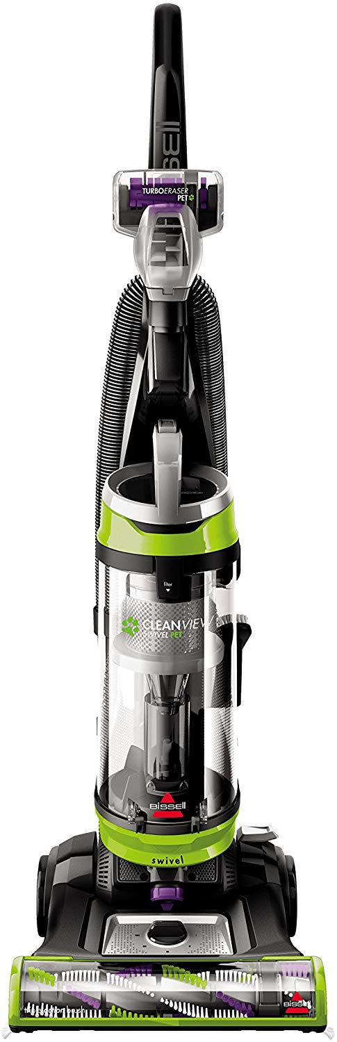 BISSELL Cleanview Swivel Pet Upright Bagless Vacuum Cleaner, Green, 2252 [Cleanview] $89.99