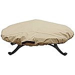 Waterproof Round 600D Heavy Duty Patio Fire Pit / Table Cover (Up to 44 inch, Round Top) $7.90 @ Amazon