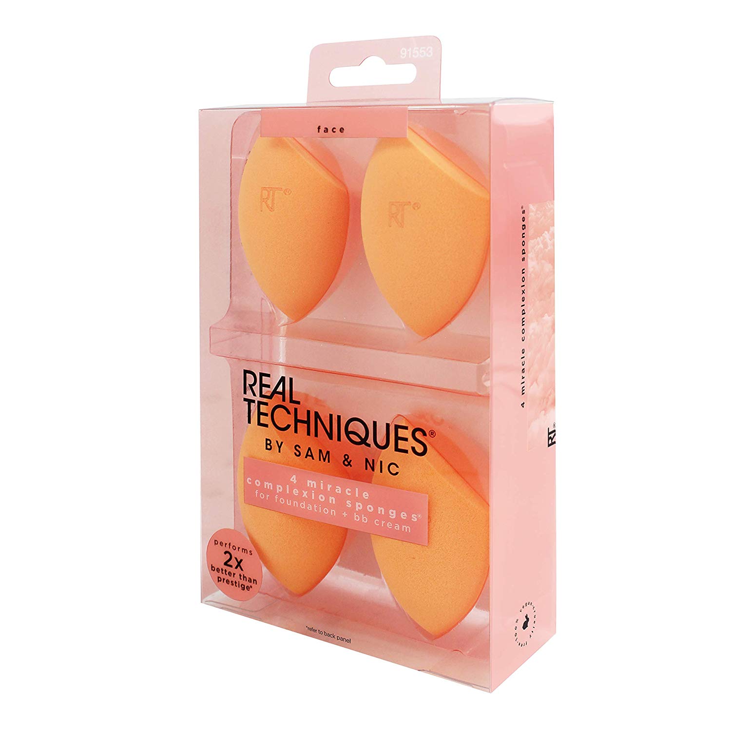 Real Techniques Miracle Complexion Sponge (Set of 4) Latex-Free Makeup Blender $7.49