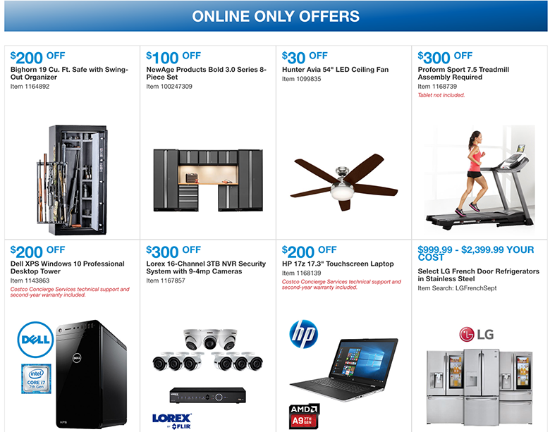 Costco September 2017 Coupon Book