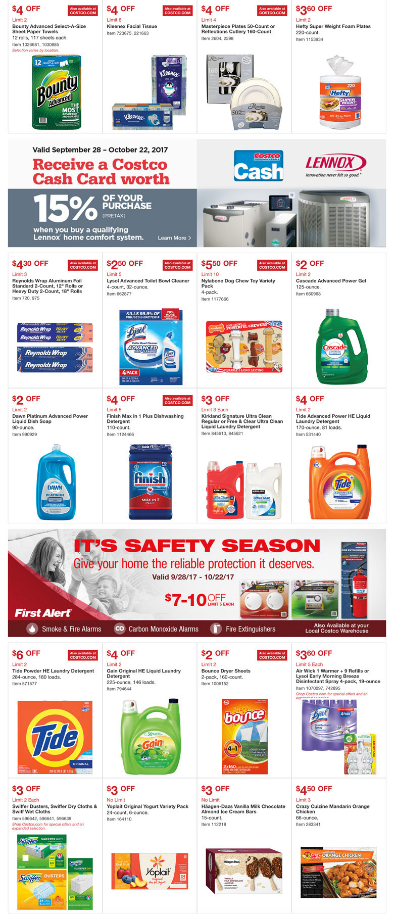 Costco October 2017 Coupon Book