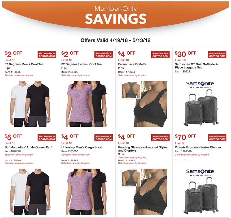 Costco April 2018 Coupon Book