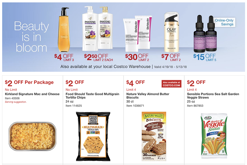 Costco April 2018 Coupon Book