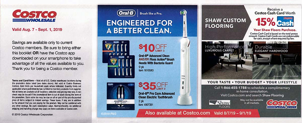 Costco August 2019 Coupon Book and Best Deals of the Month